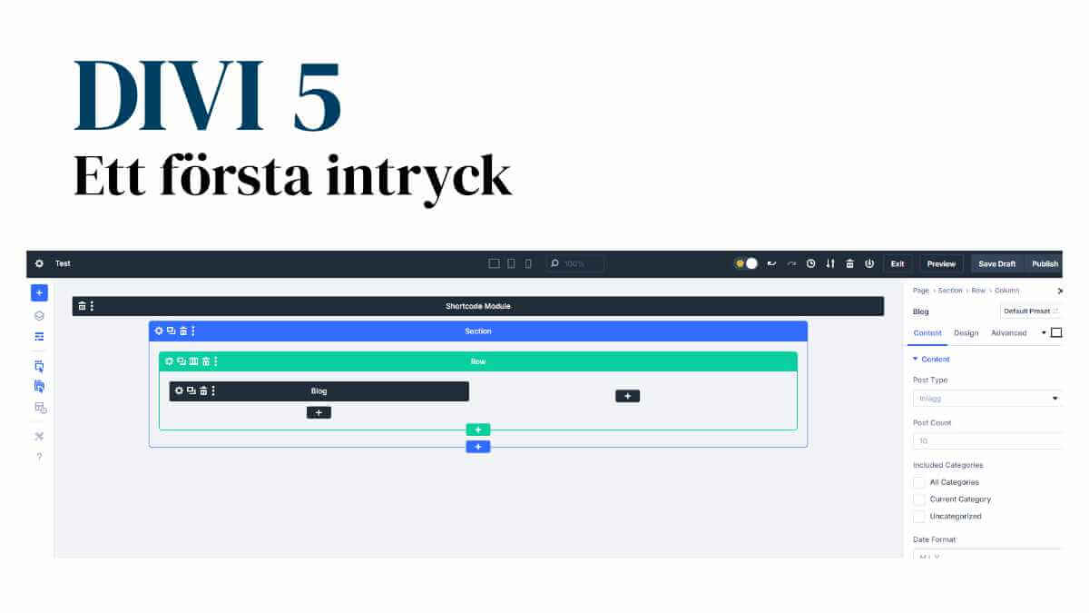 Divi 5 – ett första intryck